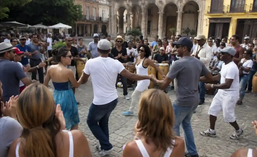 rueda cubana nelle piazze dell’Avana